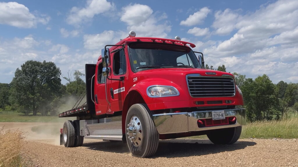 BAE Eaton truck on proving grounds