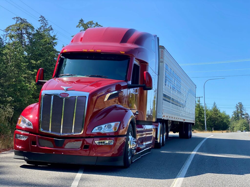 Picture of a Peterbilt 597 with Cummins X15N engine