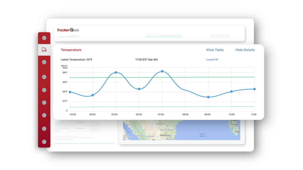 Demo of Truckertools' Temperature Tracking software
